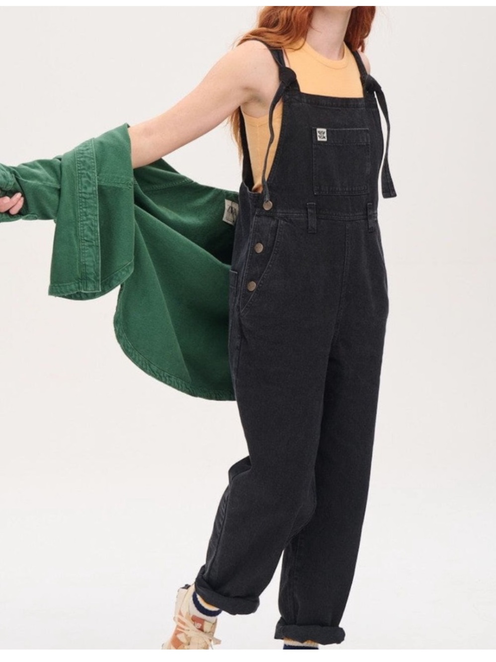 Lucy & Yak • Easton Dungaree Overalls Washed Black